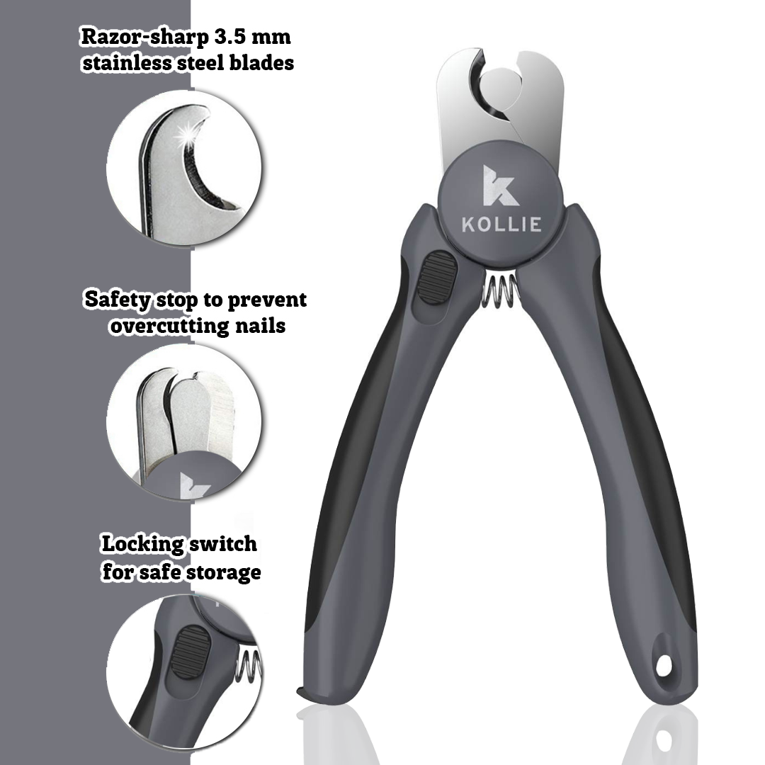 Kollie Graphite Dog Nail Clipper