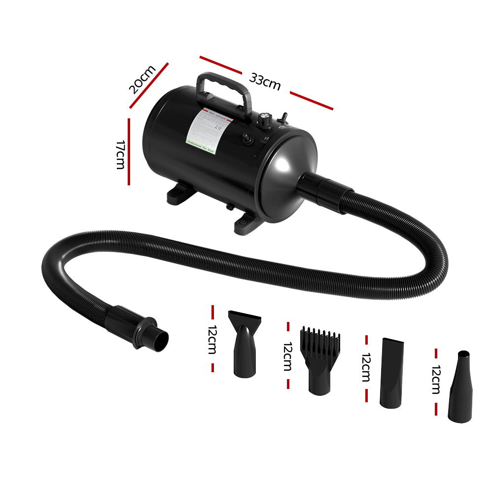 Dog Hair Dryer Dog Cat Grooming Speed Blower Hairdryer Heater Low Noise