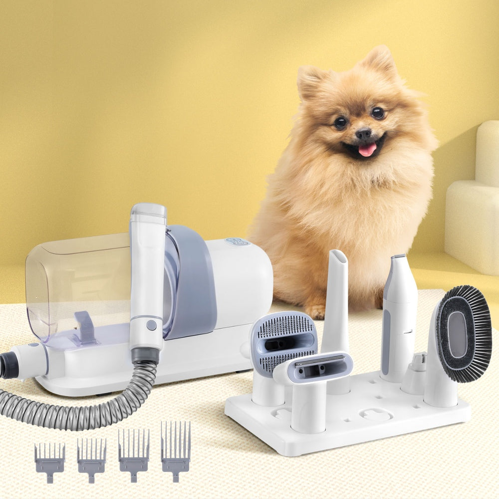 Dog Grooming Kit Vacuum Dog Cat Hair Dryer Remover Clipper Brushes Cleaning