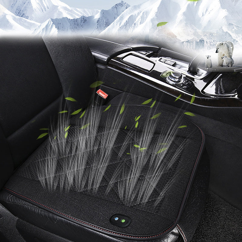 Car Seat Cover Cooling Pad Electric Air Ventilator Seat Cushion - Black