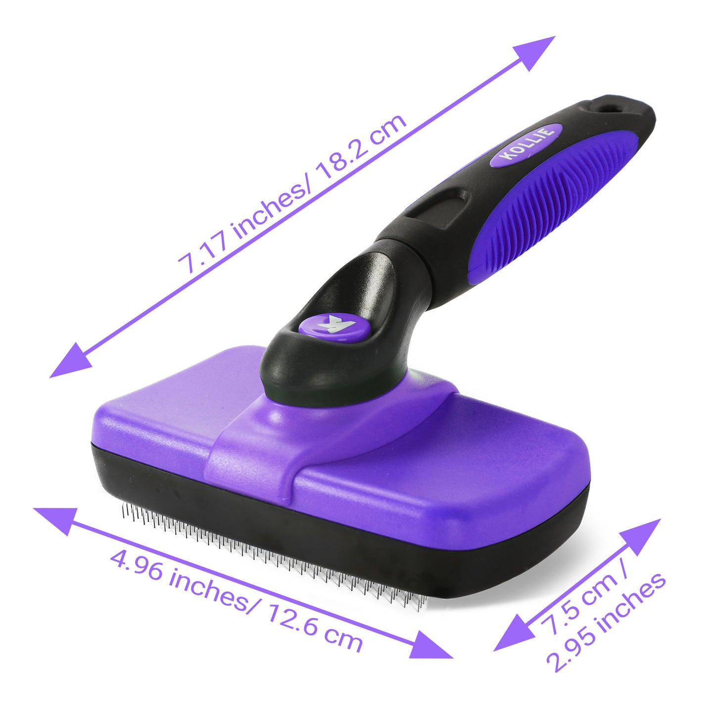 Purple Dog Slicker Brush