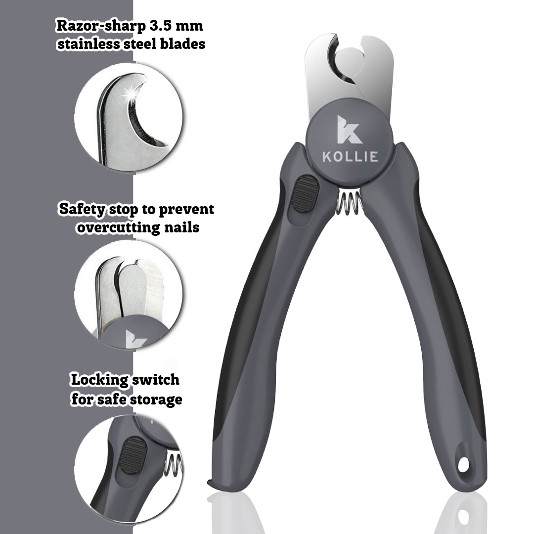 Kollie Graphite Pet Nail Clipper