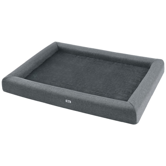 Bed Dog Cat Extra Large Calming Soft Sofa Cushion Egg Crate Washable Grey