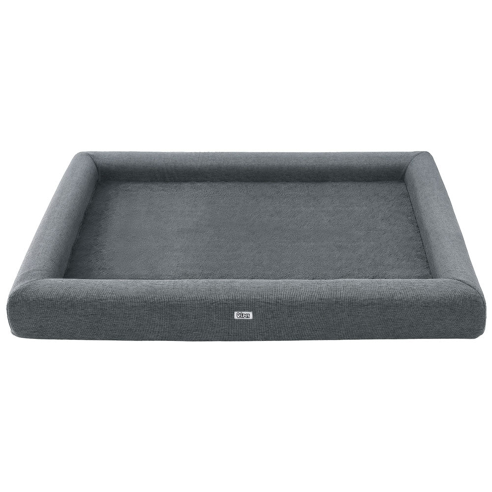 Bed Dog Cat Extra Large Calming Soft Sofa Cushion Egg Crate Washable Grey