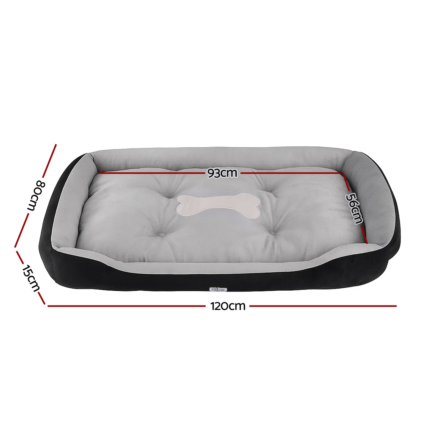 Pet Bed Dog Bed Soft PP Cotton Mat Sleeping Comfy Cushion Washable Extra Large