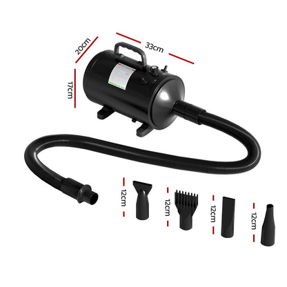 Dog Hair Dryer Dog Cat Grooming Speed Blower Hairdryer Heater Low Noise