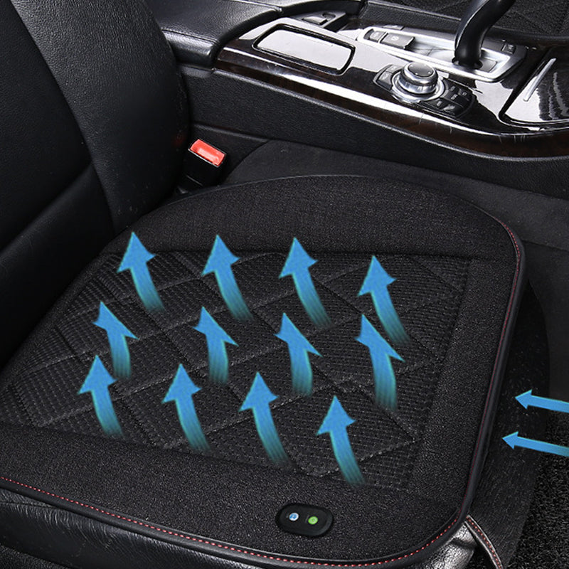 Car Seat Cover Cooling Pad Electric Air Ventilator Seat Cushion - Beige