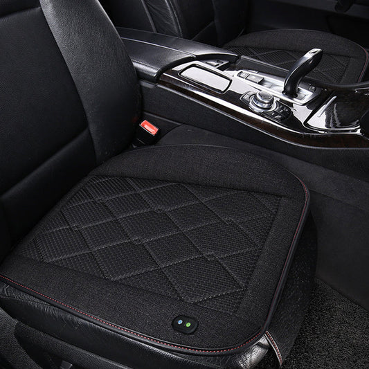 Car Seat Cover Cooling Pad Electric Air Ventilator Seat Cushion - Black