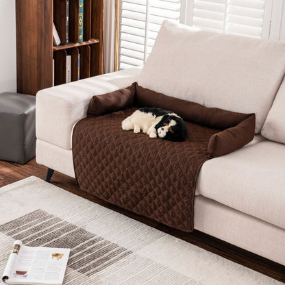Waterproof Sofa Protector Dog Mat with Bolsters (Non-Slip, Washable)