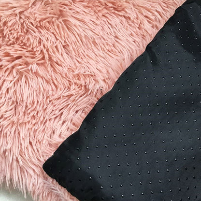 Pink Plush Pet Mat for Dogs and Cats - 70x100cm, Anti-Slip, Warm and Cozy for Autumn and Winter