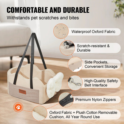 Center Console Dog Car Seat Dog Booster Car Seat for Small Dog 3.6 kg