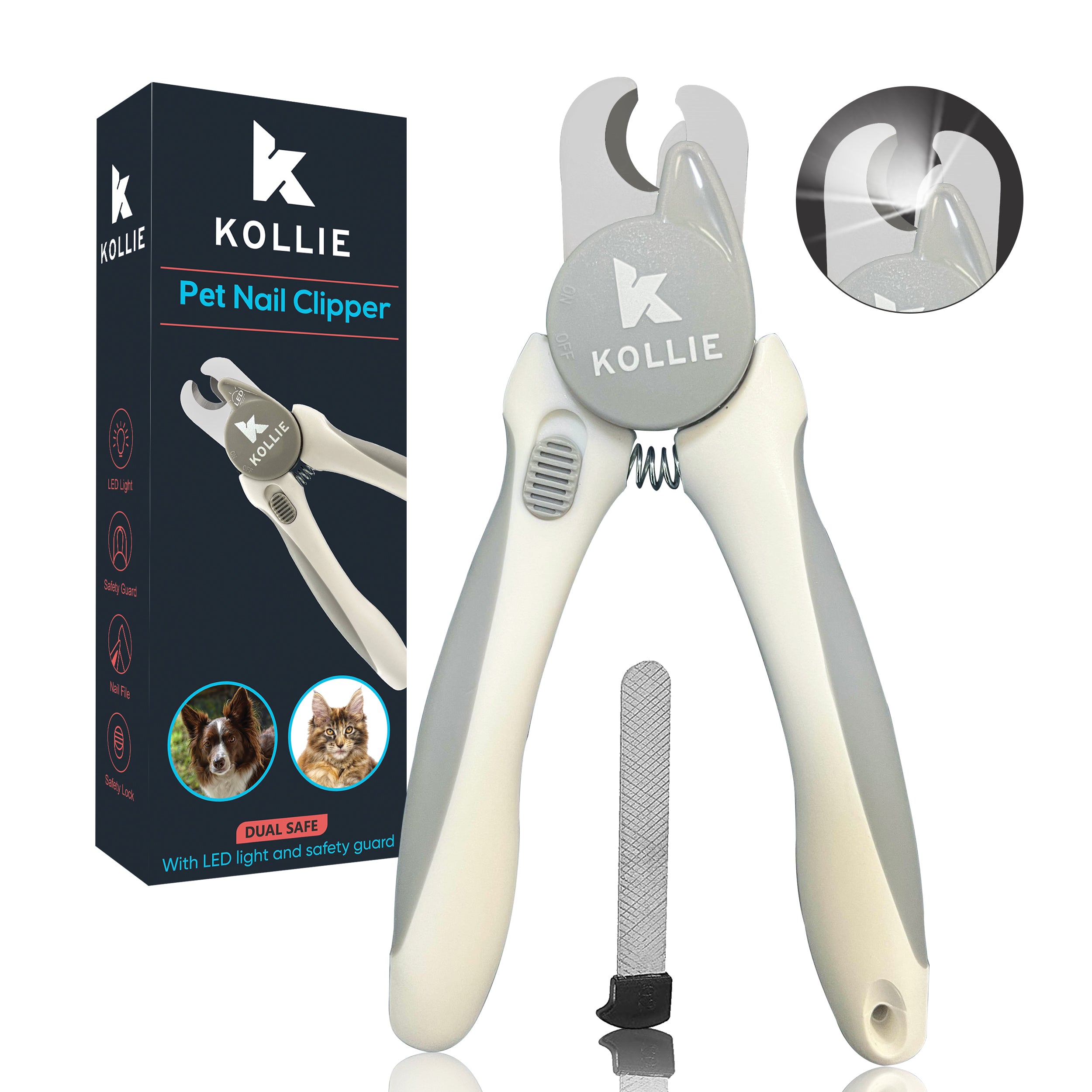 Best dog nail clippers with light best sale