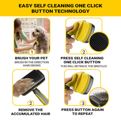 Yellow Pet Slicker Brush