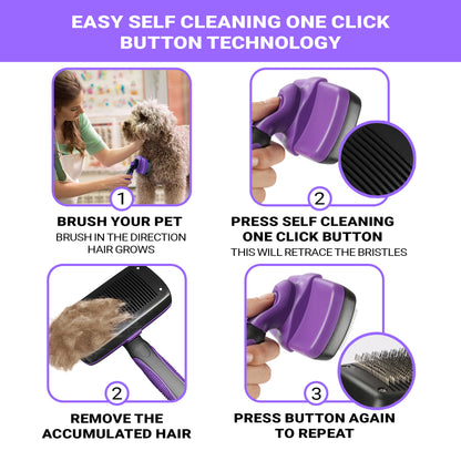 Purple Pet Slicker Brush